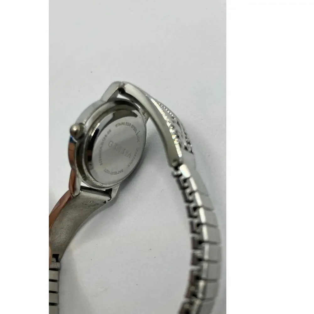 GENEVA Silver Tone Women's Watch Celtic Whimsy‎ Analog Stretch Band Quartz